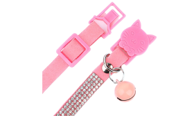 Coleira para gato de Luxo com possibilidade de fuga e Cristais